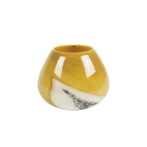 Ter Steege Vaas Jazz marble ocher D19 H16 ES/11