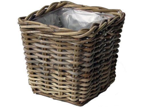 Van der Leeden Bak l27b27h25cm antiek grijs - afbeelding 2