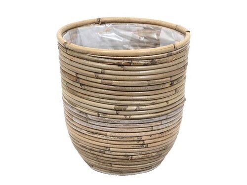 Van der Leeden Pot rond balon streep d24h24cm