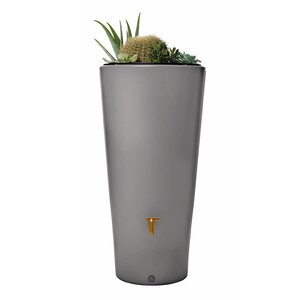 Regenton vaso 2in1+vulautom.l.grijs - afbeelding 1