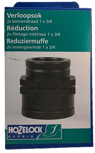 Verloopsok 1" x ¾" bi - afbeelding 1