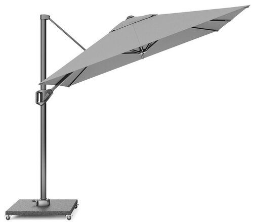 Platinum zweefparasol Voyager T¹ 250x250 lichtgrijs - afbeelding 2