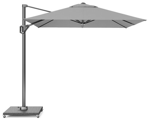 Platinum zweefparasol Voyager T¹ 250x250 lichtgrijs - afbeelding 1