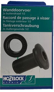 Wanddoorvoer ½" bui - afbeelding 1